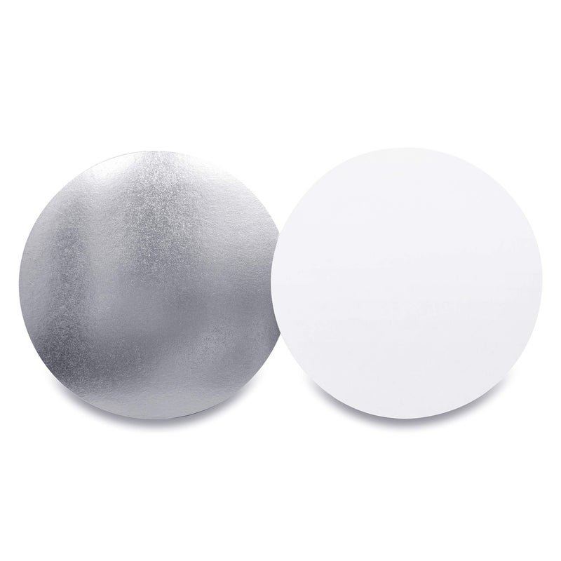 Fig & Leaf (60 Pack) Premium 7-Inch Round Foil Pans with Board Lids l Extra-Heavy Duty l Disposable Aluminum Tin for Roasting, Baking, or Cooking Silver - Image 5